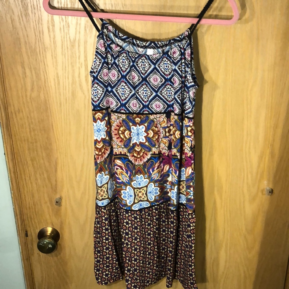 NWOT Xhilaration boho mixed pattern sundress